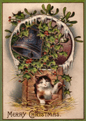 Un chat accueillant pour No&euml;l
